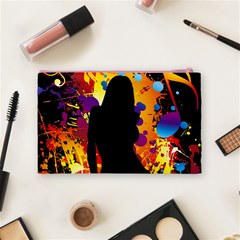 Clap Girl Cosmetic Bag (Medium) from ArtsNow.com Back
