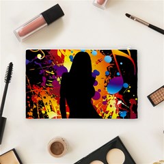 Clap Girl Cosmetic Bag (Medium) from ArtsNow.com Back