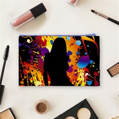 Clap Girl Cosmetic Bag (Medium) from ArtsNow.com Back