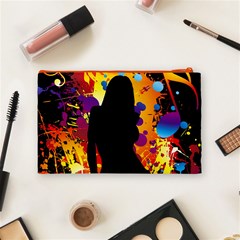 Clap Girl Cosmetic Bag (Medium) from ArtsNow.com Back