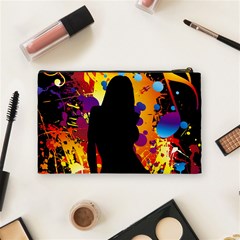 Clap Girl Cosmetic Bag (Medium) from ArtsNow.com Back