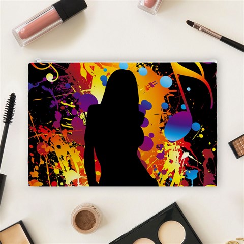Clap Girl Cosmetic Bag (Large) from ArtsNow.com Front