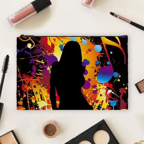 Clap Girl Cosmetic Bag (Large) from ArtsNow.com Front