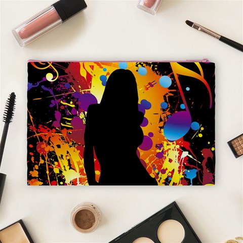 Clap Girl Cosmetic Bag (Large) from ArtsNow.com Back