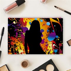 Clap Girl Cosmetic Bag (Large) from ArtsNow.com Back