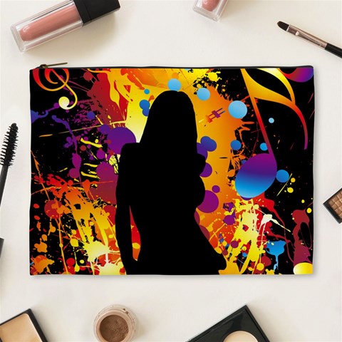 Clap Girl Cosmetic Bag (XL) from ArtsNow.com Front