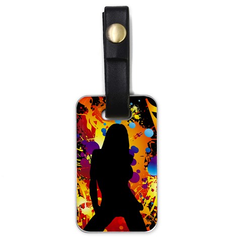 Clap Girl Luggage Tag (one side) from ArtsNow.com Front