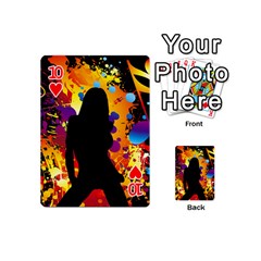 Clap Girl Playing Cards 54 (Mini) from ArtsNow.com Front - Heart10