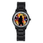 Clap Girl Stainless Steel Round Watch