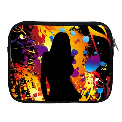 Clap Girl Apple iPad 2/3/4 Zipper Case from ArtsNow.com Front