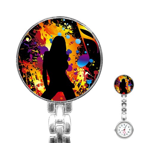 Clap Girl Stainless Steel Nurses Watch from ArtsNow.com Front