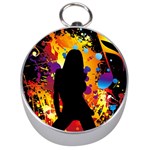 Clap Girl Silver Compass