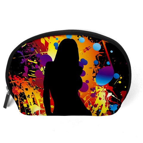 Clap Girl Accessory Pouch (Large) from ArtsNow.com Back