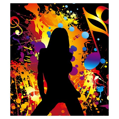 Clap Girl Drawstring Pouch (Small) from ArtsNow.com Front