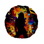 Clap Girl Standard 15  Premium Flano Round Cushion 