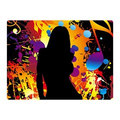 Clap Girl Double Sided Flano Blanket (Mini) from ArtsNow.com 35 x27  Blanket Back