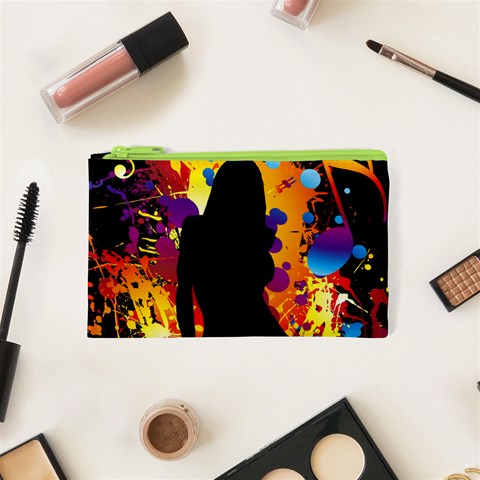 Clap Girl Cosmetic Bag (XS) from ArtsNow.com Front