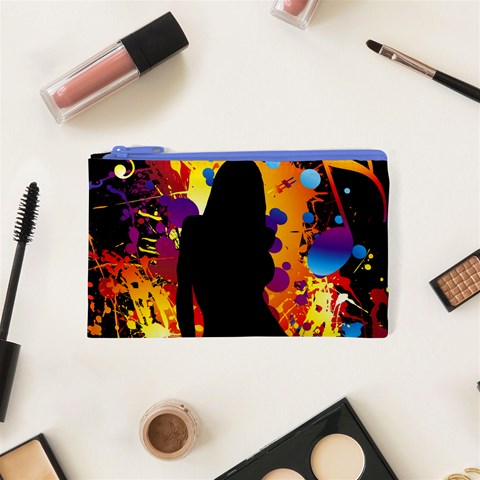 Clap Girl Cosmetic Bag (XS) from ArtsNow.com Front