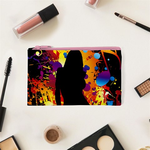 Clap Girl Cosmetic Bag (XS) from ArtsNow.com Front