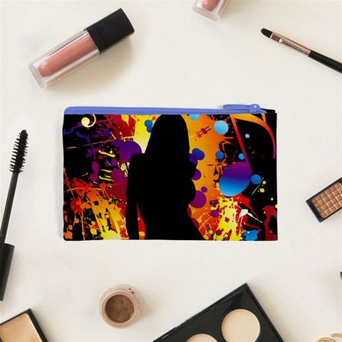 Clap Girl Cosmetic Bag (XS) from ArtsNow.com Back