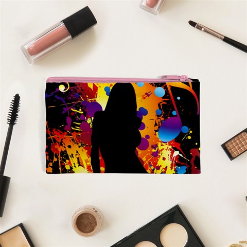 Clap Girl Cosmetic Bag (XS) from ArtsNow.com Back