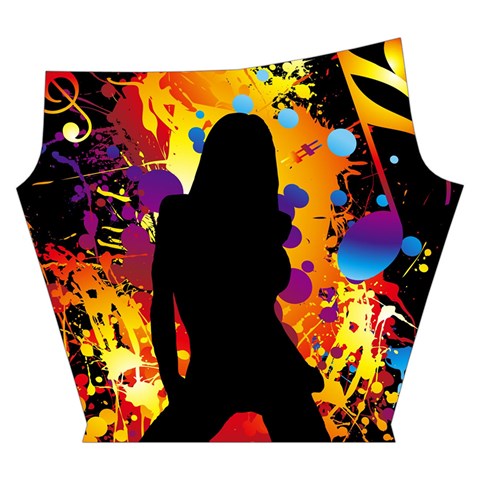 Clap Girl Yoga Cropped Leggings from ArtsNow.com Left