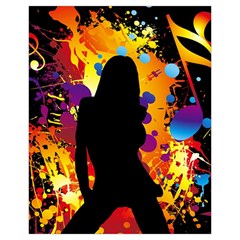 Clap Girl Drawstring Pouch (XL) from ArtsNow.com Front