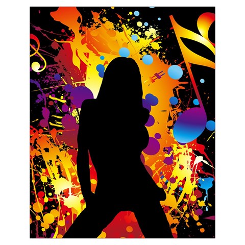 Clap Girl Drawstring Pouch (XL) from ArtsNow.com Back