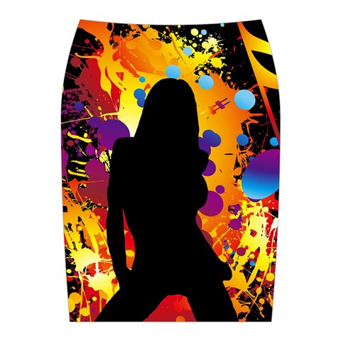 Clap Girl Midi Wrap Pencil Skirt from ArtsNow.com Back