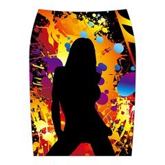 Clap Girl Midi Wrap Pencil Skirt from ArtsNow.com Back