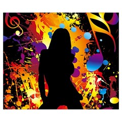Clap Girl Medium Zipper Tote Bag from ArtsNow.com Front