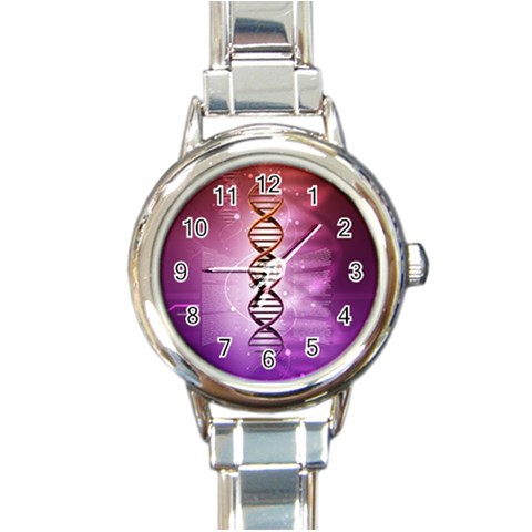 Dna Round Italian Charm Watch from ArtsNow.com Front