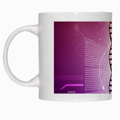 Dna White Mug from ArtsNow.com Left