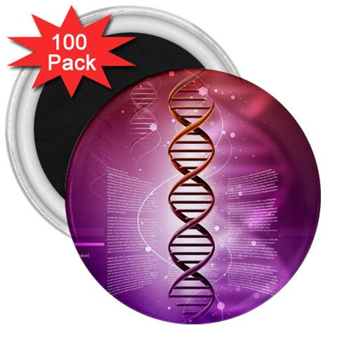 Dna 3  Magnet (100 pack) from ArtsNow.com Front