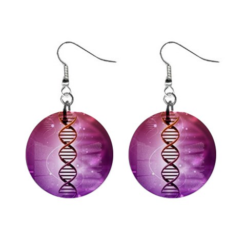 Dna 1  Button Earrings from ArtsNow.com Front