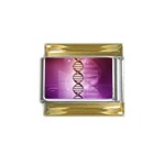 Dna Gold Trim Italian Charm (9mm)