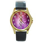 Dna Round Gold Metal Watch