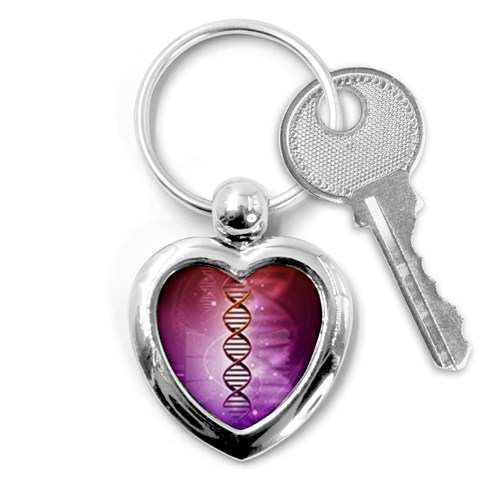 Dna Key Chain (Heart) from ArtsNow.com Front
