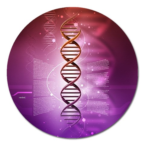 Dna Magnet 5  (Round) from ArtsNow.com Front