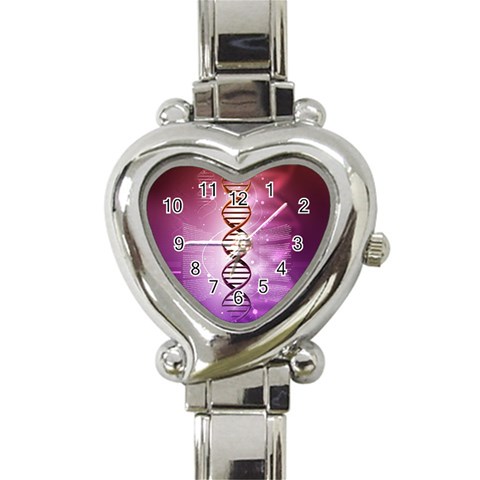 Dna Heart Italian Charm Watch from ArtsNow.com Front