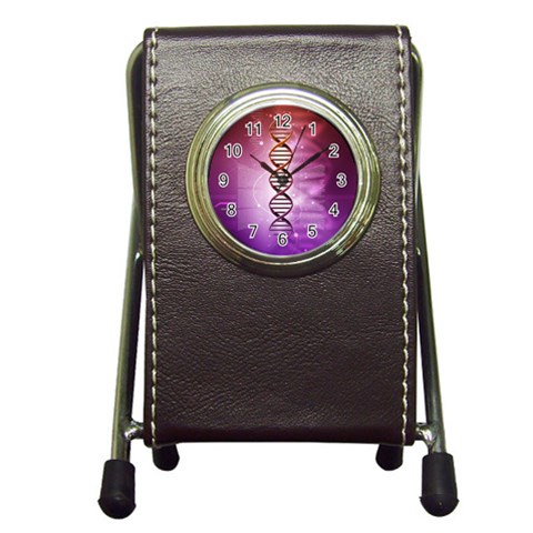 Dna Pen Holder Desk Clock from ArtsNow.com Front