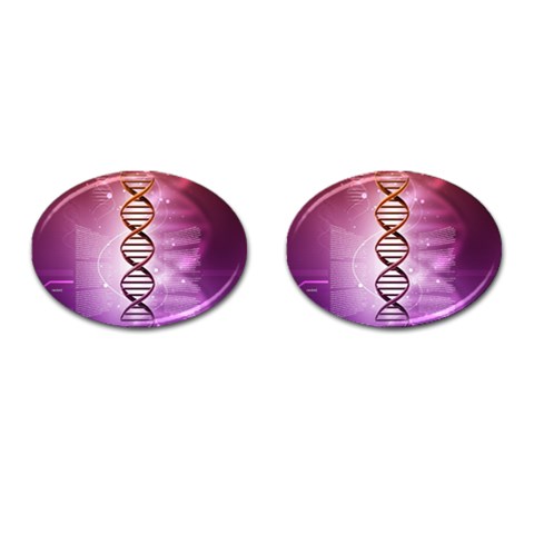 Dna Cufflinks (Oval) from ArtsNow.com Front(Pair)