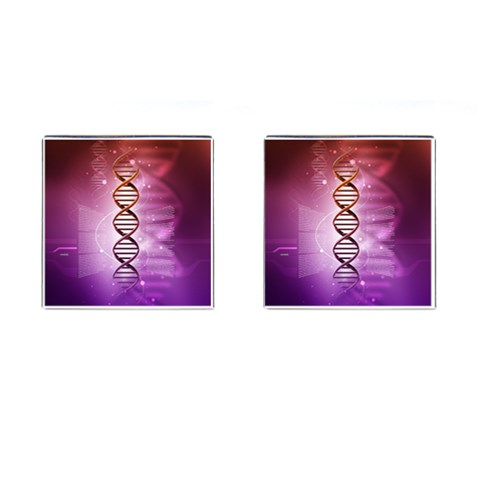 Dna Cufflinks (Square) from ArtsNow.com Front(Pair)