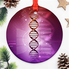 Dna Round Ornament (Two Sides) from ArtsNow.com Back