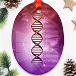 Dna Oval Ornament (Two Sides)