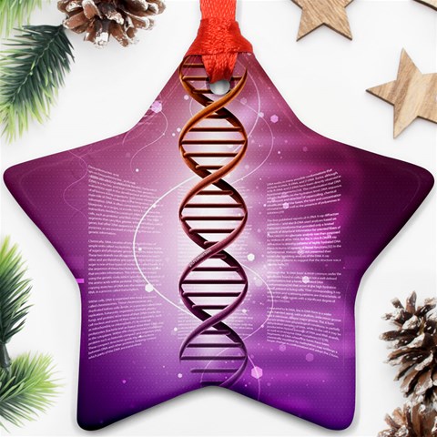 Dna Star Ornament (Two Sides) from ArtsNow.com Front