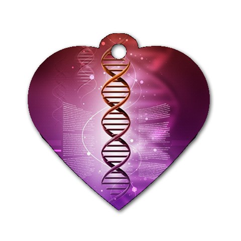 Dna Dog Tag Heart (Two Sides) from ArtsNow.com Front