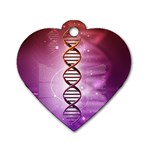 Dna Dog Tag Heart (Two Sides)