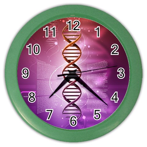 Dna Color Wall Clock from ArtsNow.com Front
