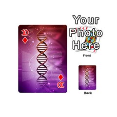 Dna Playing Cards 54 (Mini) from ArtsNow.com Front - Diamond10
